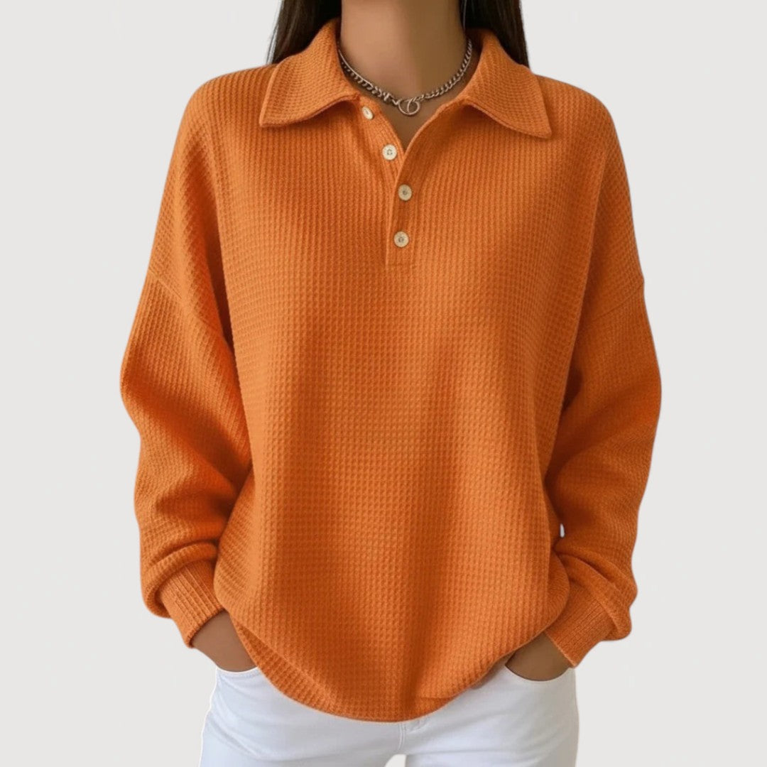 Emmie | Cosy Polo Top