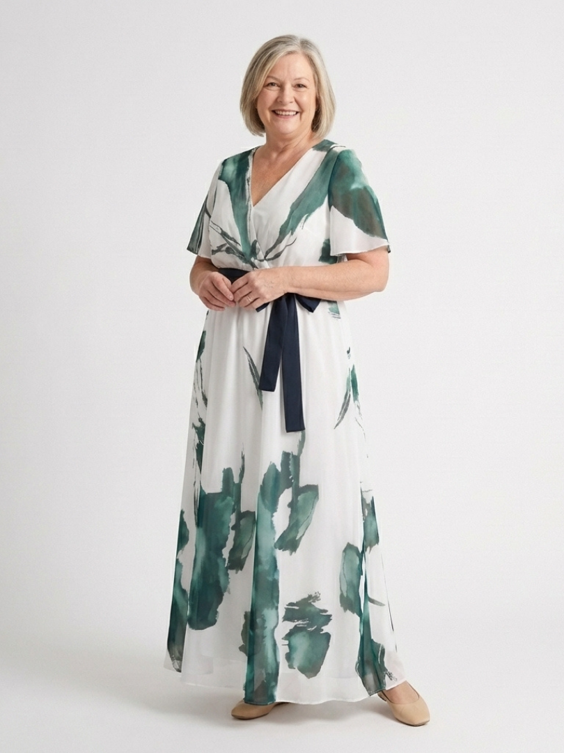 Madison | Flutter Sleeve Maxi Dress