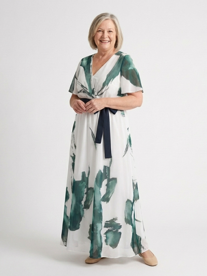 Madison | Flutter Sleeve Maxi Dress