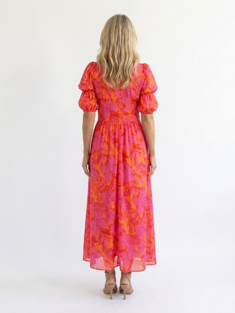 Willow | Puff Sleeve Midi Dress