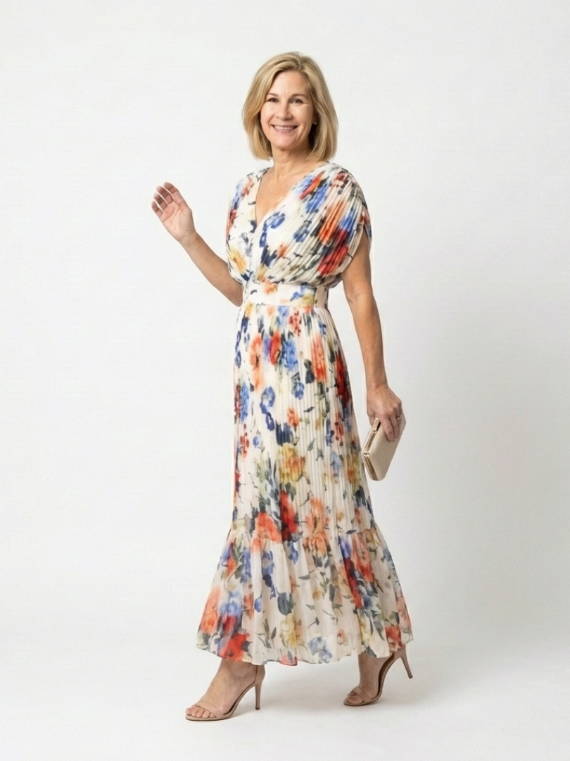 Savannah | Pleated Midi Dress