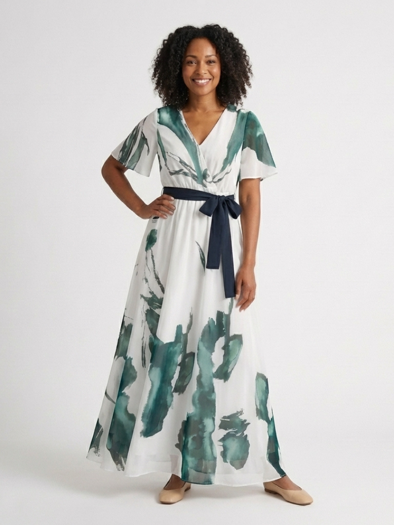 Madison | Flutter Sleeve Maxi Dress