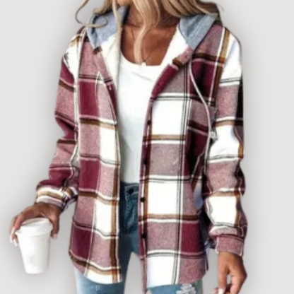 Rowan | Plaid Hooded Jacket
