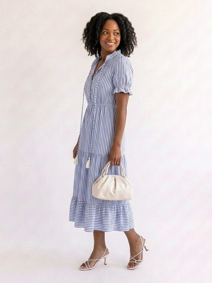 Dakota | Striped Midi Dress