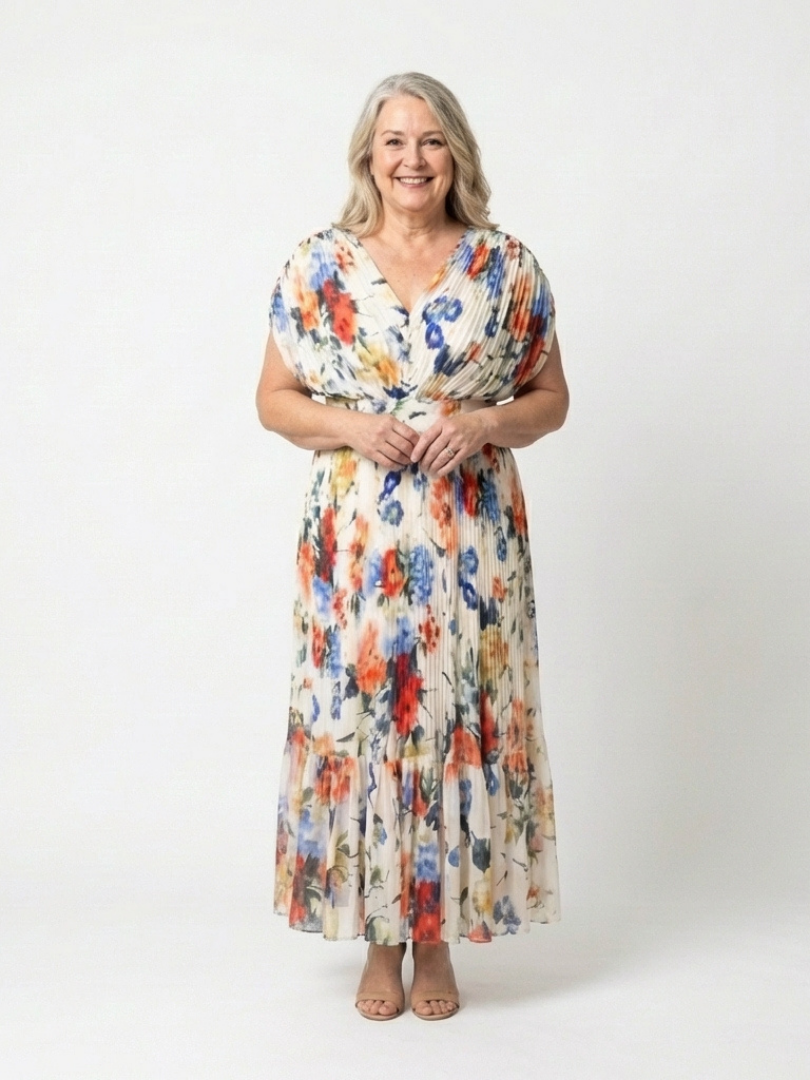 Savannah | Pleated Midi Dress