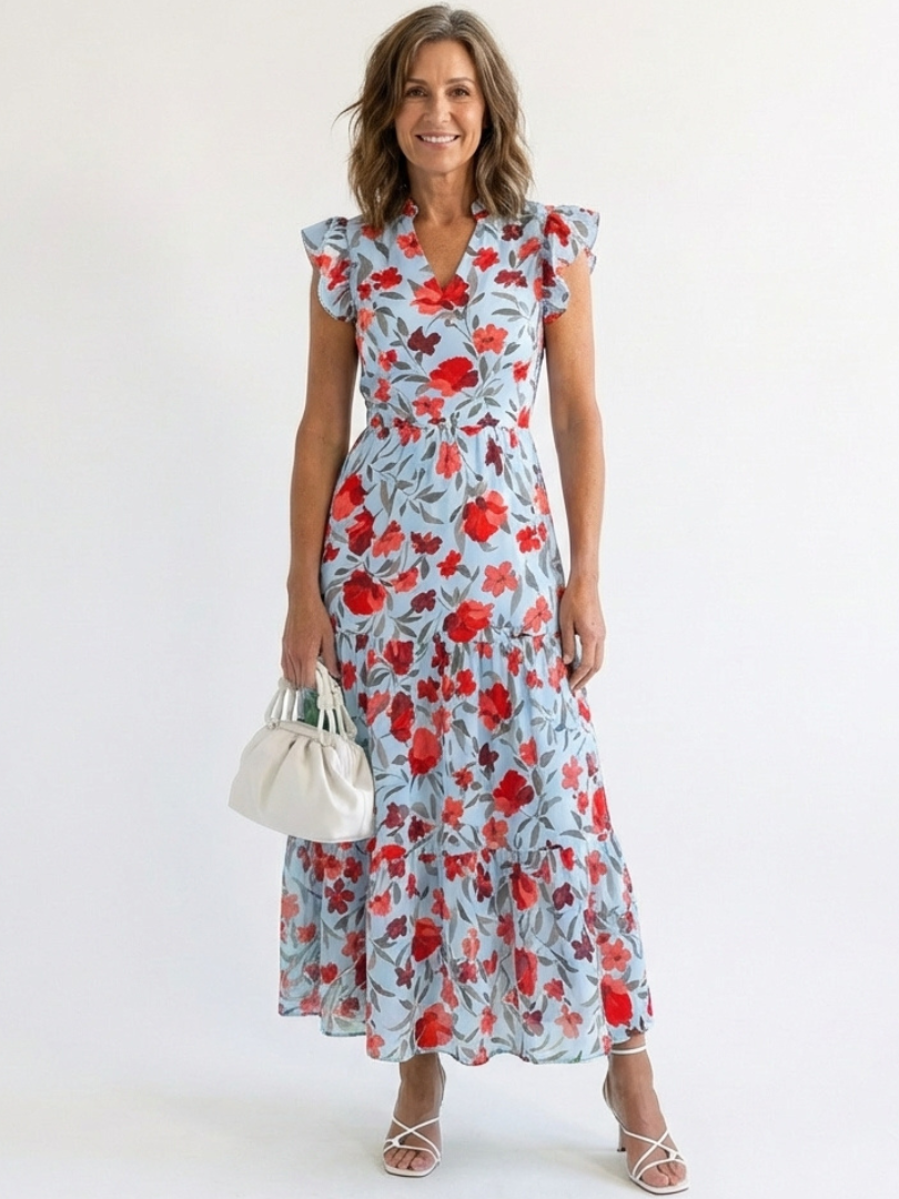 Lila | Tiered Midi Dress