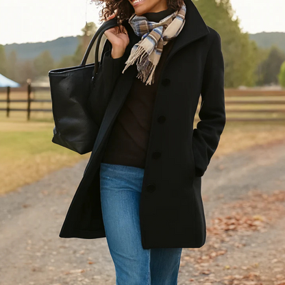 Aurora | Elegant Single-Breasted Coat