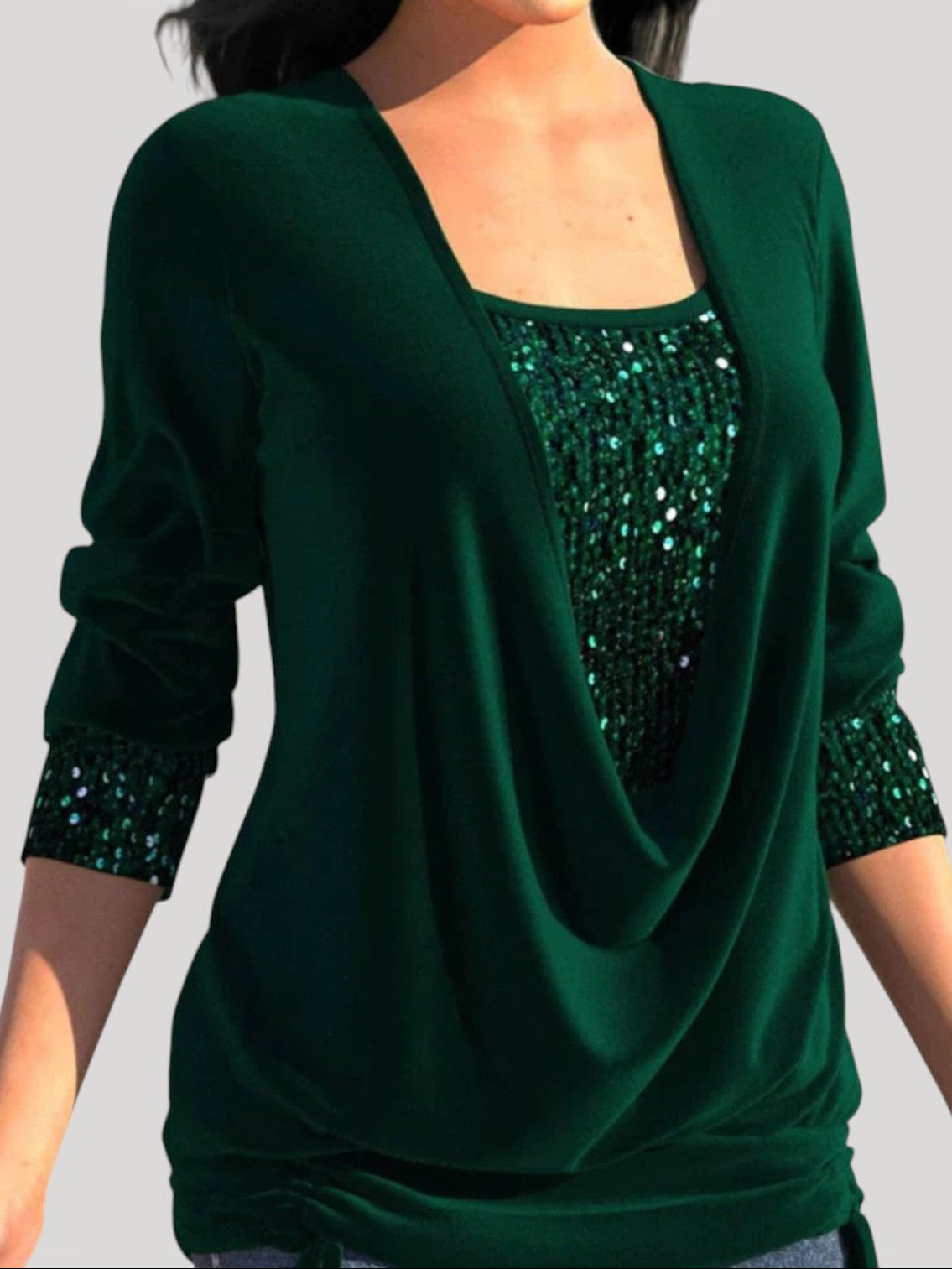 Phyllis | Elegant Draped Top