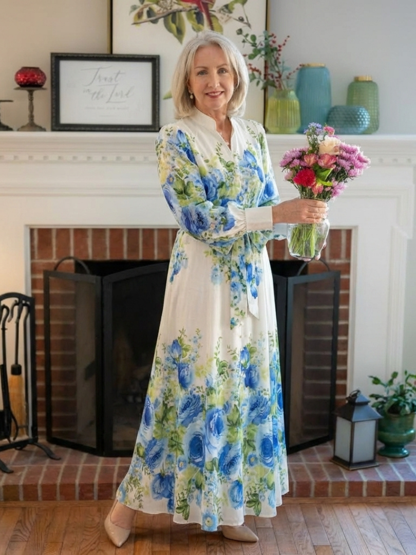 Harper | Floral Button Maxi Dress