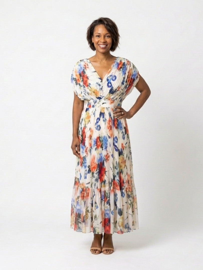 Savannah | Pleated Midi Dress
