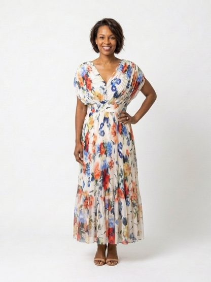 Savannah | Pleated Midi Dress