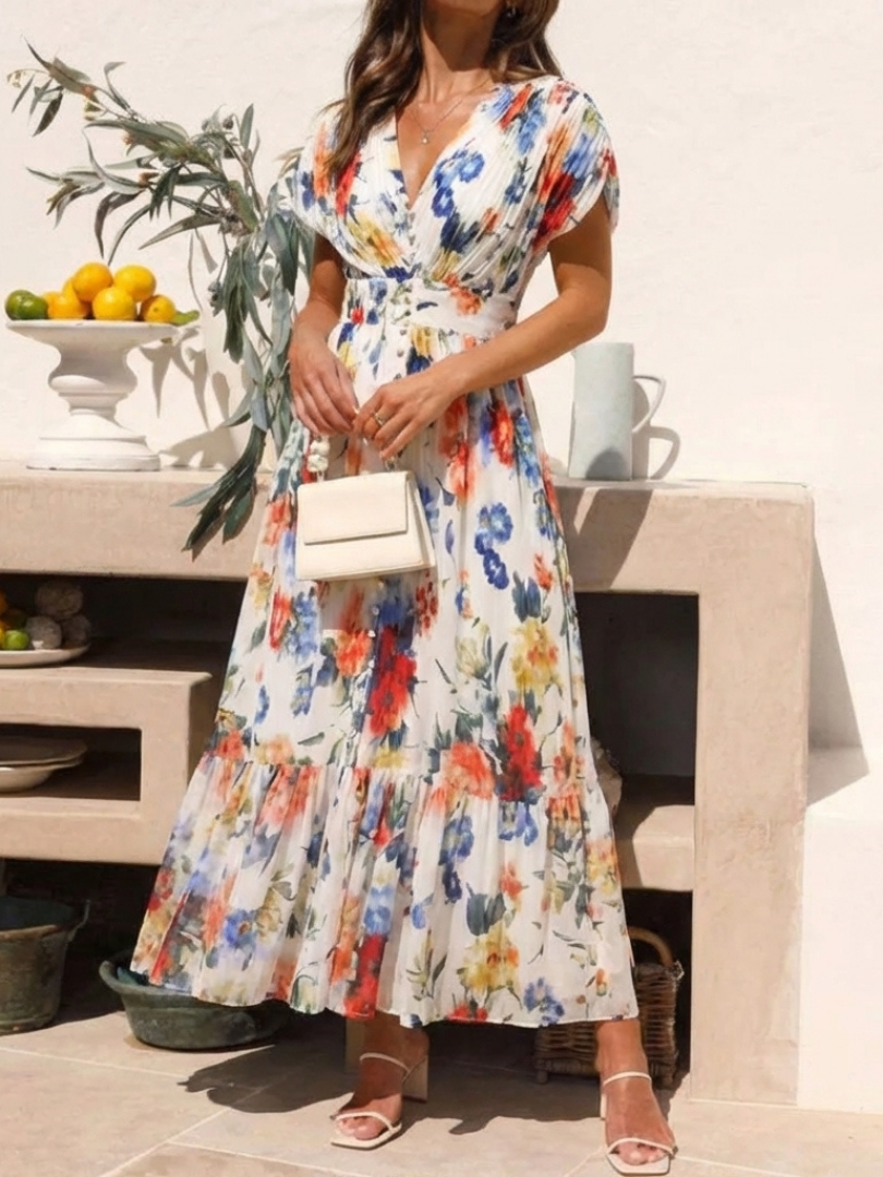 Savannah | Pleated Midi Dress