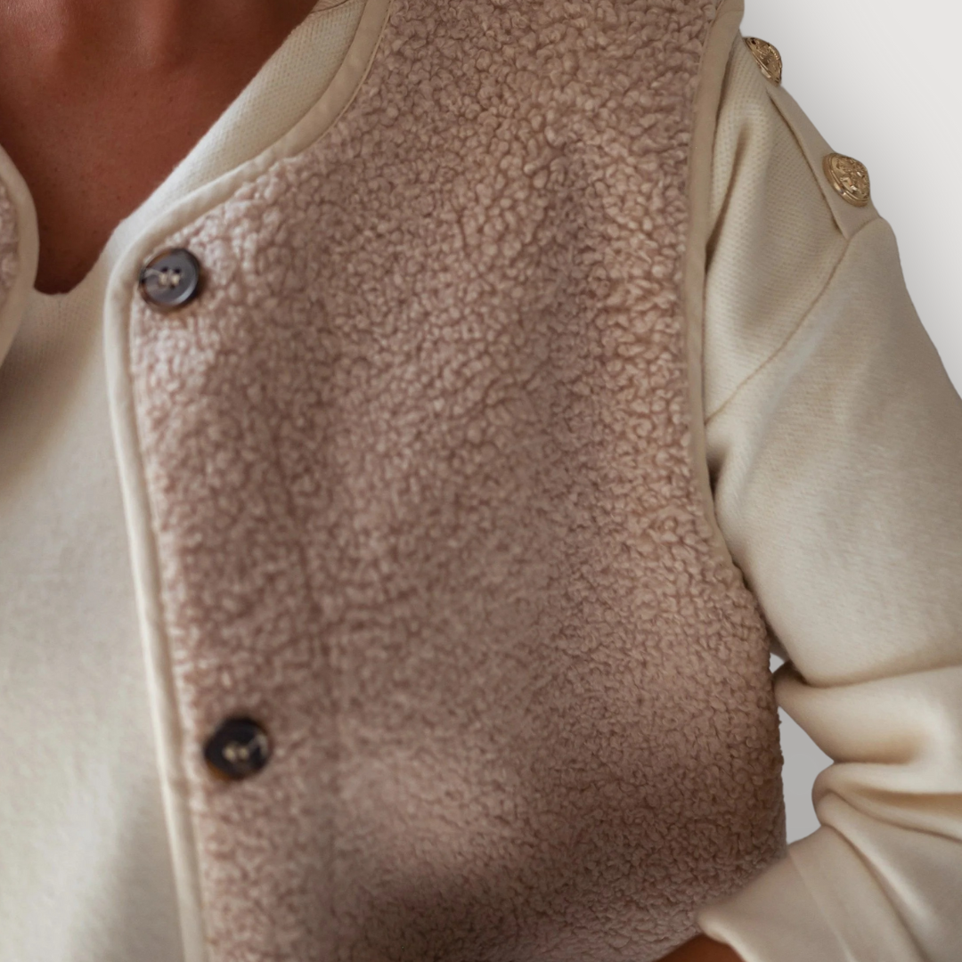 Lara | Sherpa Button Vest