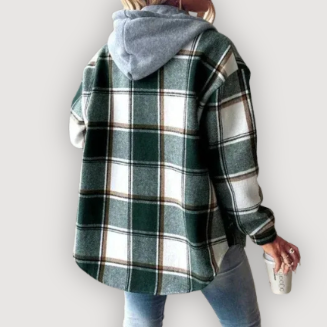 Rowan | Plaid Hooded Jacket