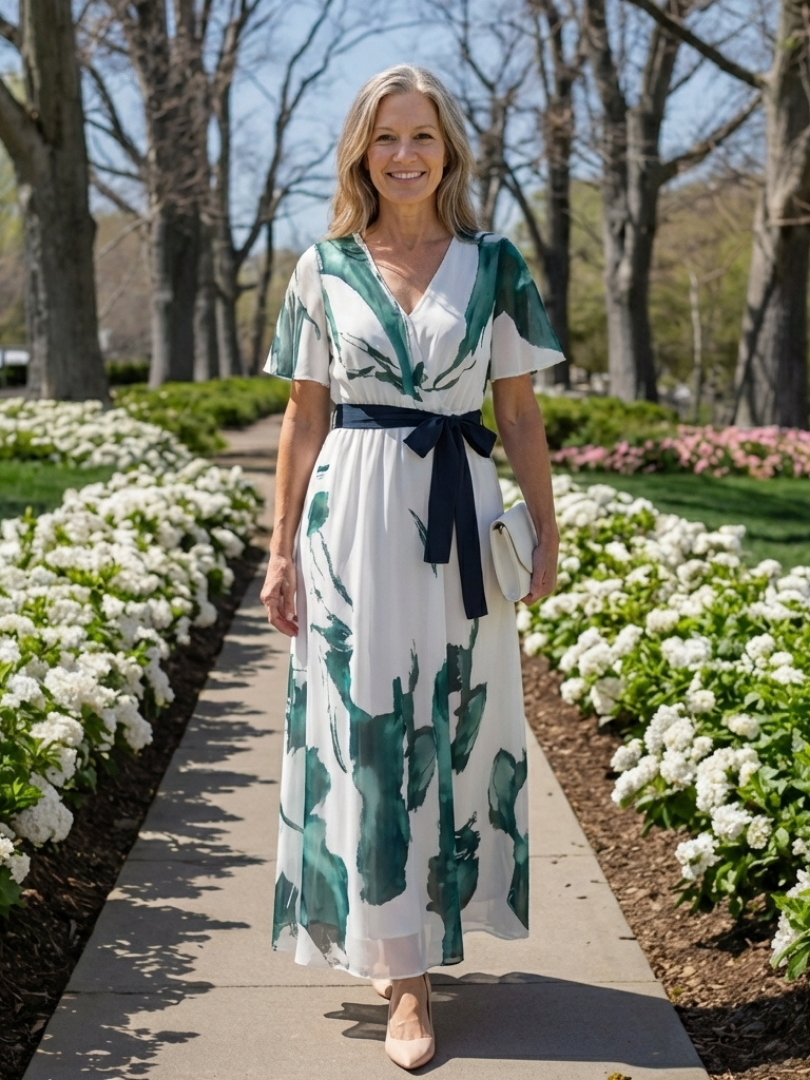 Madison | Flutter Sleeve Maxi Dress