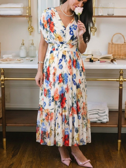 Savannah | Pleated Midi Dress
