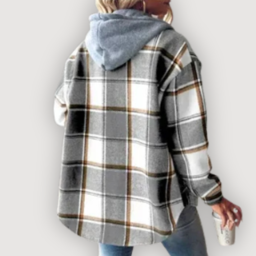 Rowan | Plaid Hooded Jacket