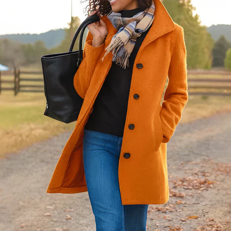 Aurora | Elegant Single-Breasted Coat