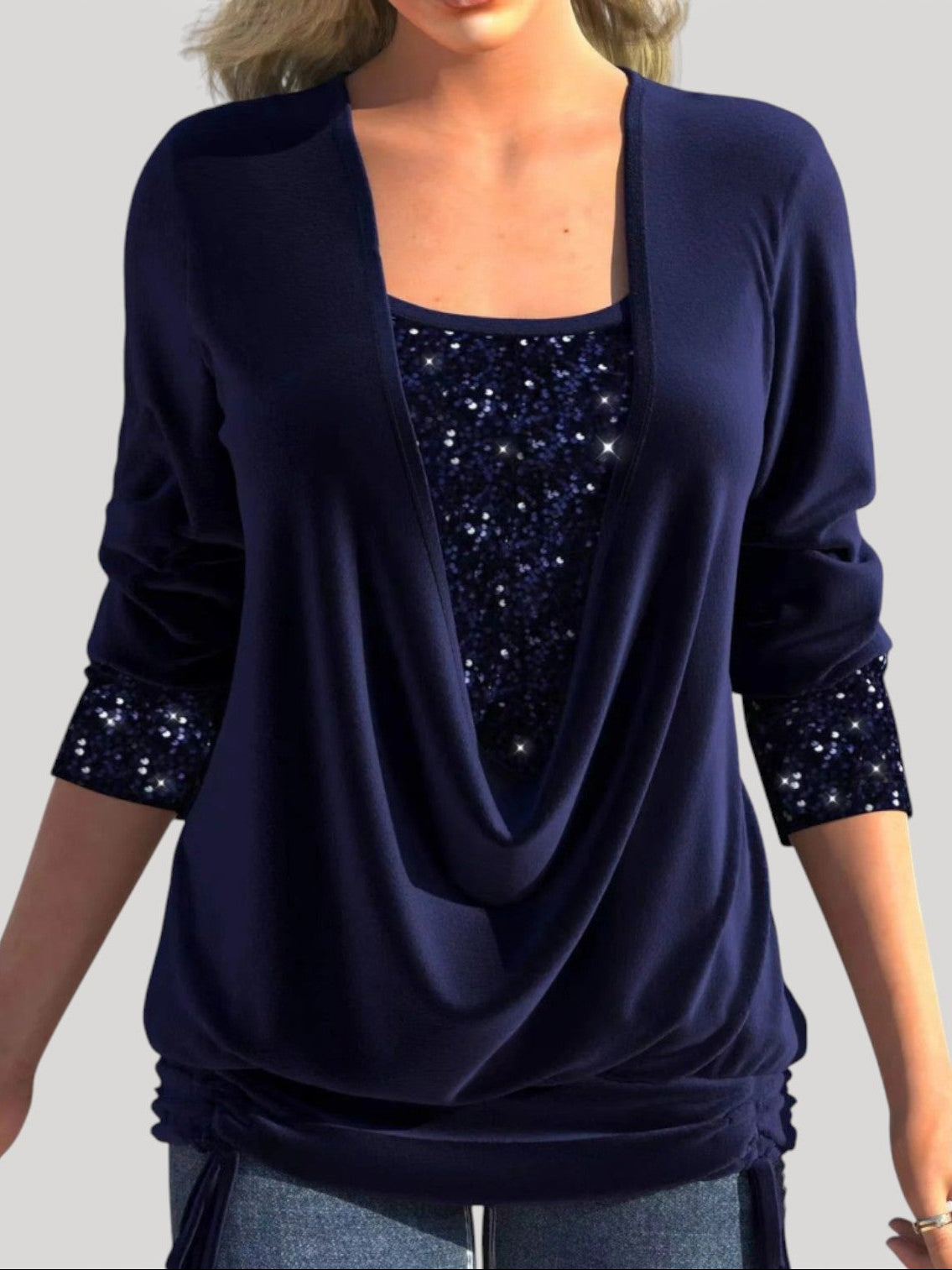 Phyllis | Elegant Draped Top