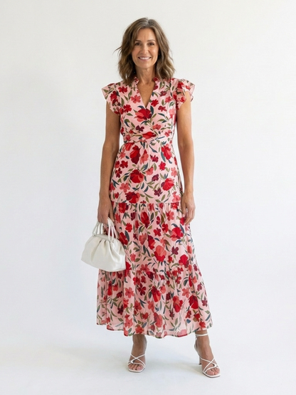 Lila | Tiered Midi Dress