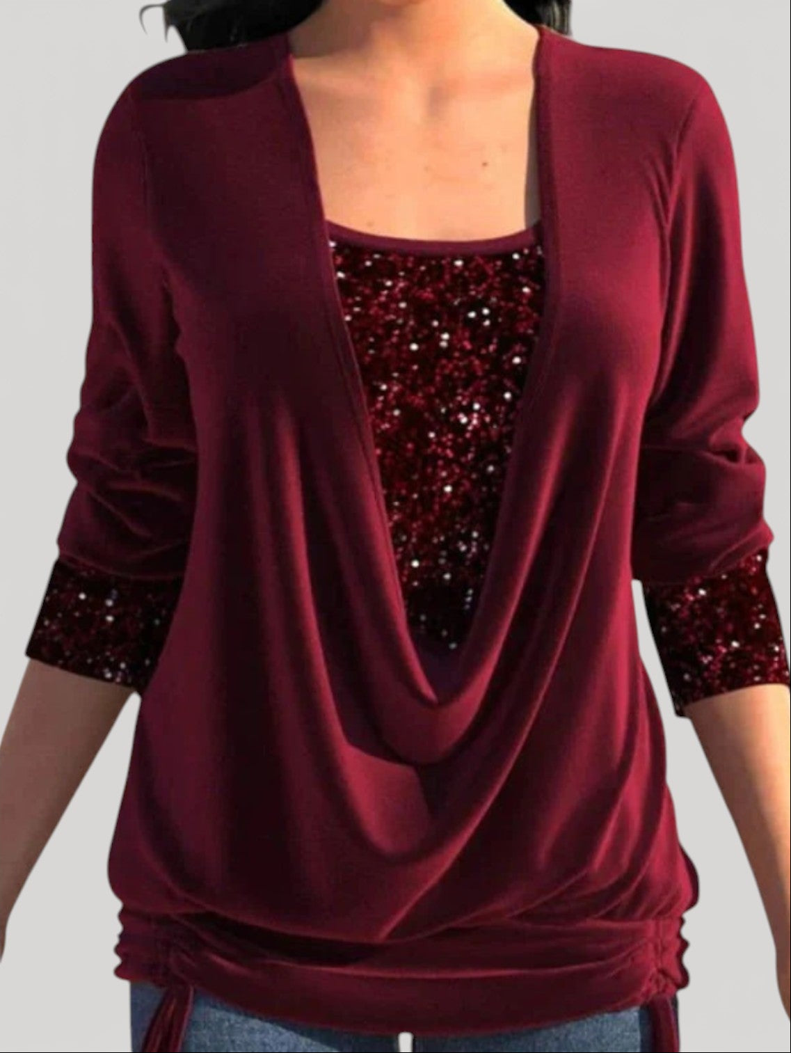 Phyllis | Elegant Draped Top