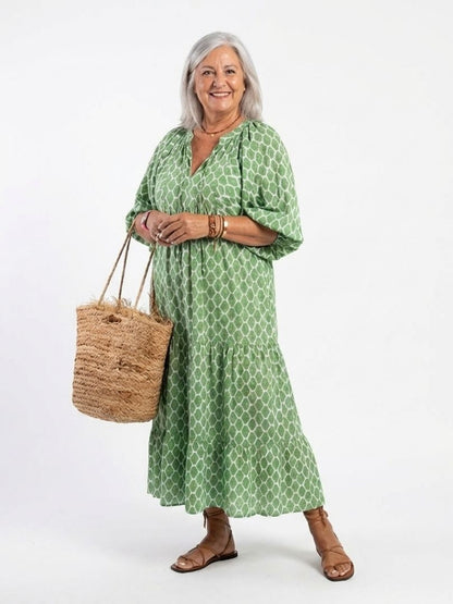 Apolline | Patterned Midi Dress