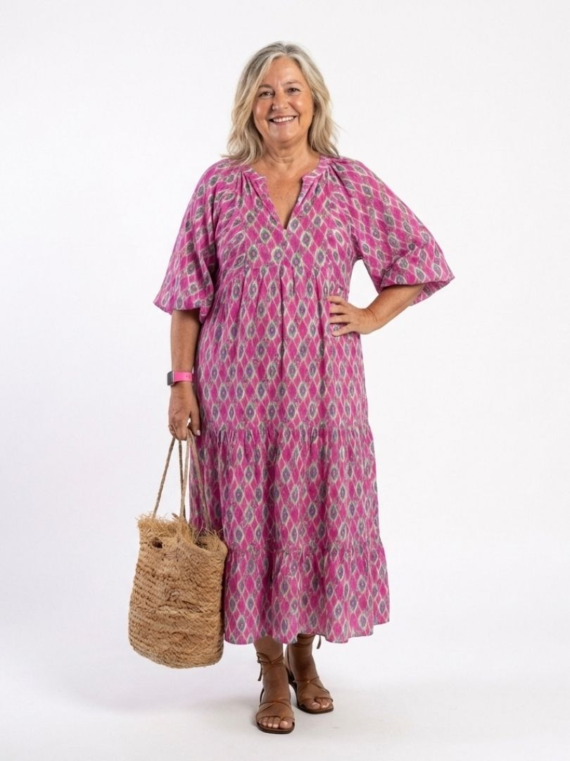 Apolline | Patterned Midi Dress