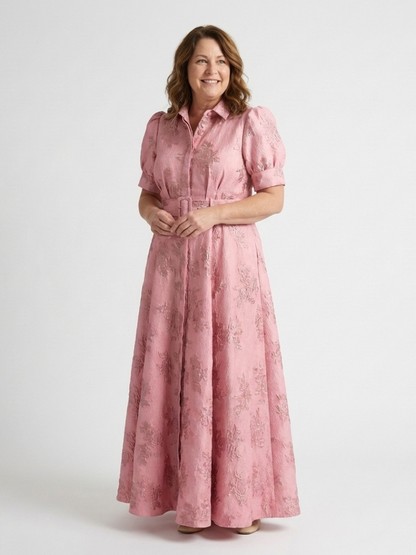 Xanthea | Floral Shirt Maxi Dress