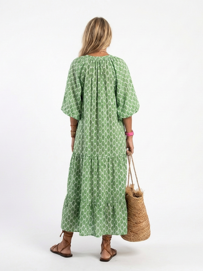 Apolline | Patterned Midi Dress