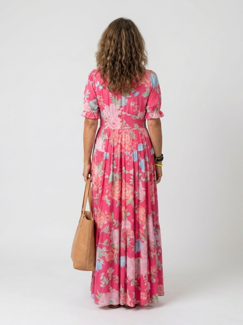 Ione | Floral Midi Dress