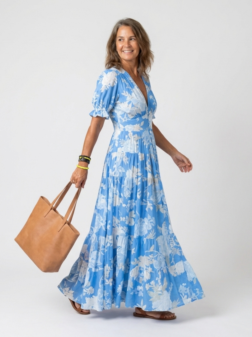 Ione | Floral Midi Dress