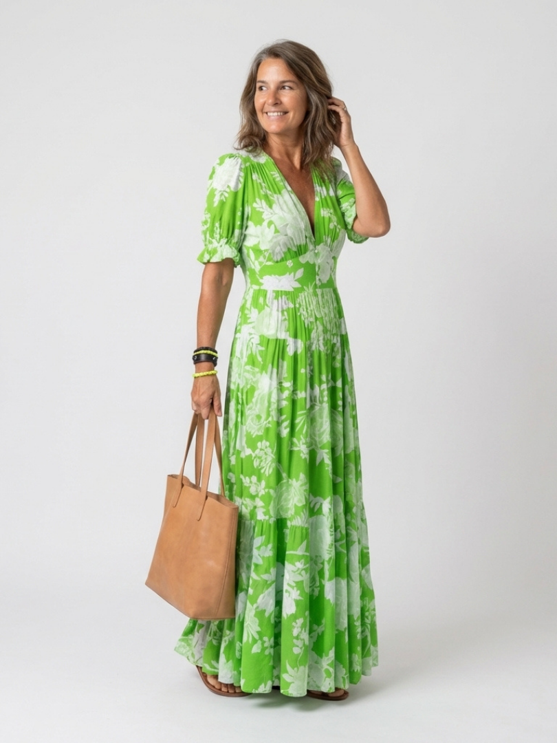 Ione | Floral Midi Dress