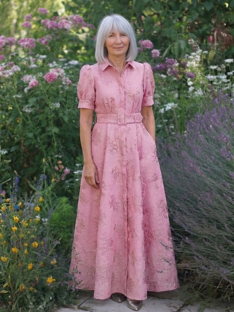 Xanthea | Floral Shirt Maxi Dress