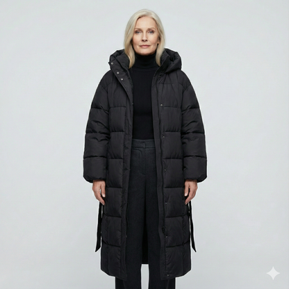 Carmen | Long Belted Puffer Coat