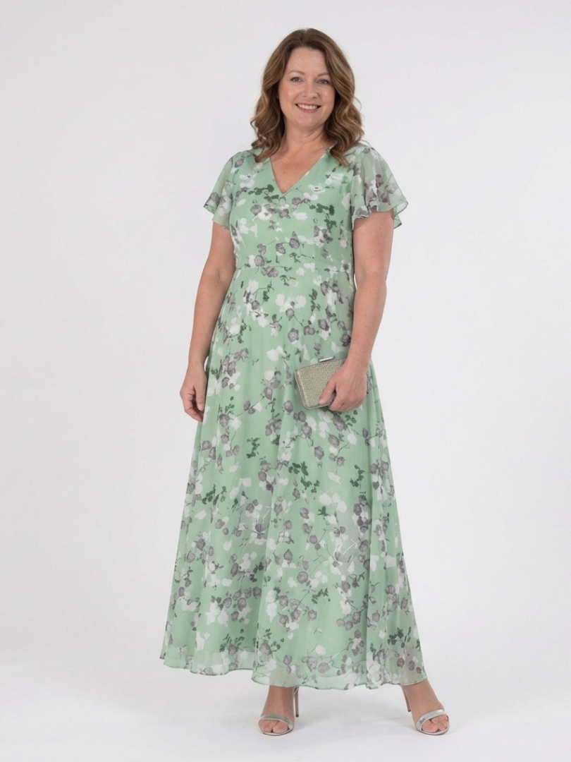 Ismeria | Chiffon Maxi Dress