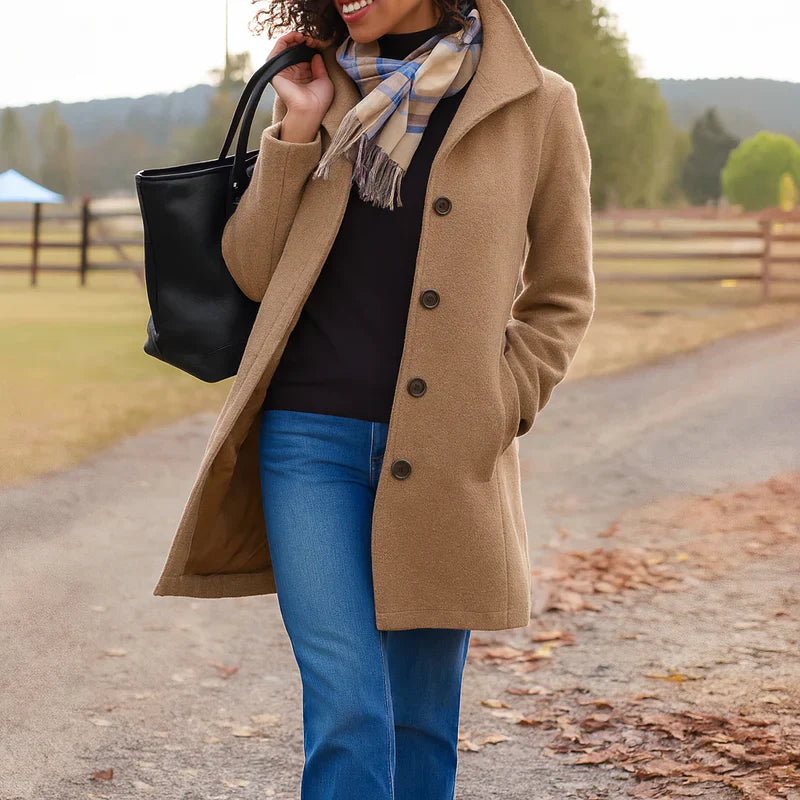 Aurora | Elegant Single-Breasted Coat
