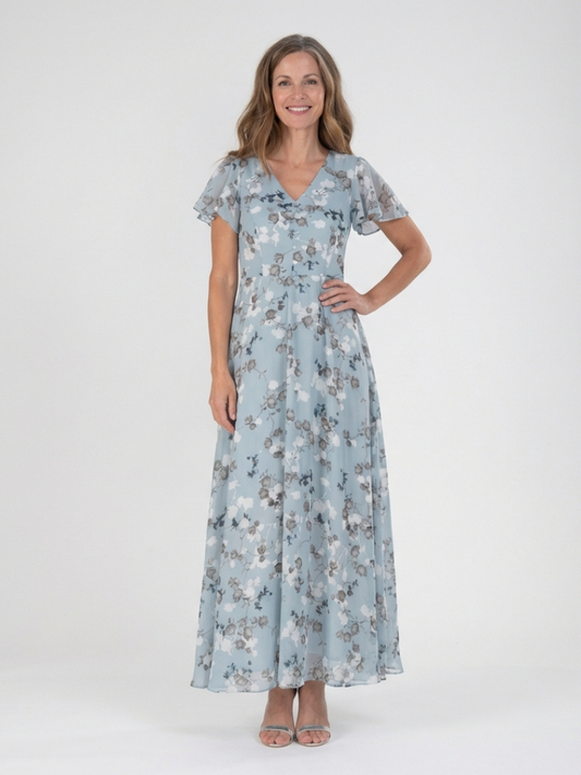 Ismeria | Chiffon Maxi Dress