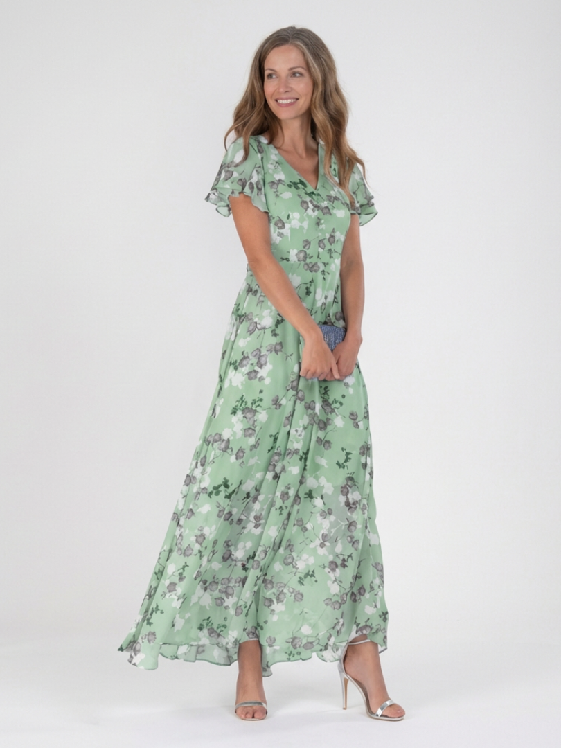 Ismeria | Chiffon Maxi Dress