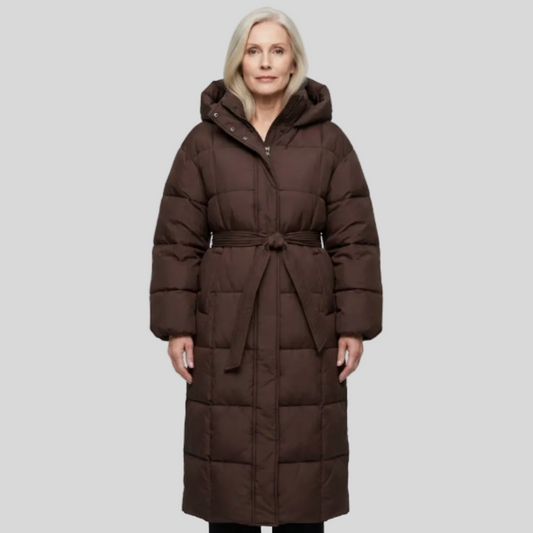 Carmen | Long Belted Puffer Coat