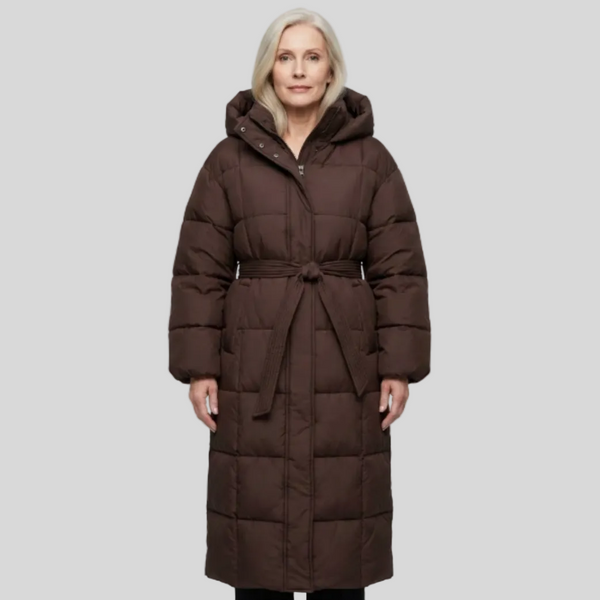 Carmen | Long Belted Puffer Coat