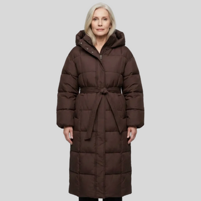 Carmen | Long Belted Puffer Coat