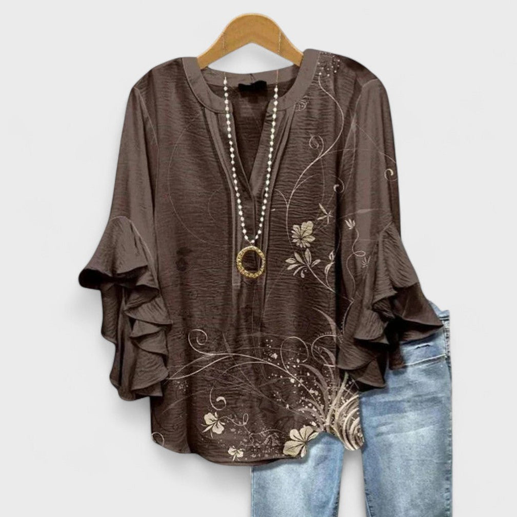 Maribel | Flowy Ruffle Top
