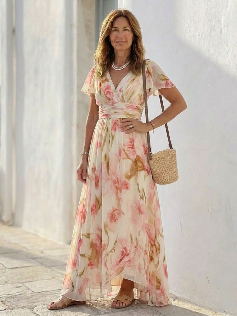 Elara | Floral Maxi Dress