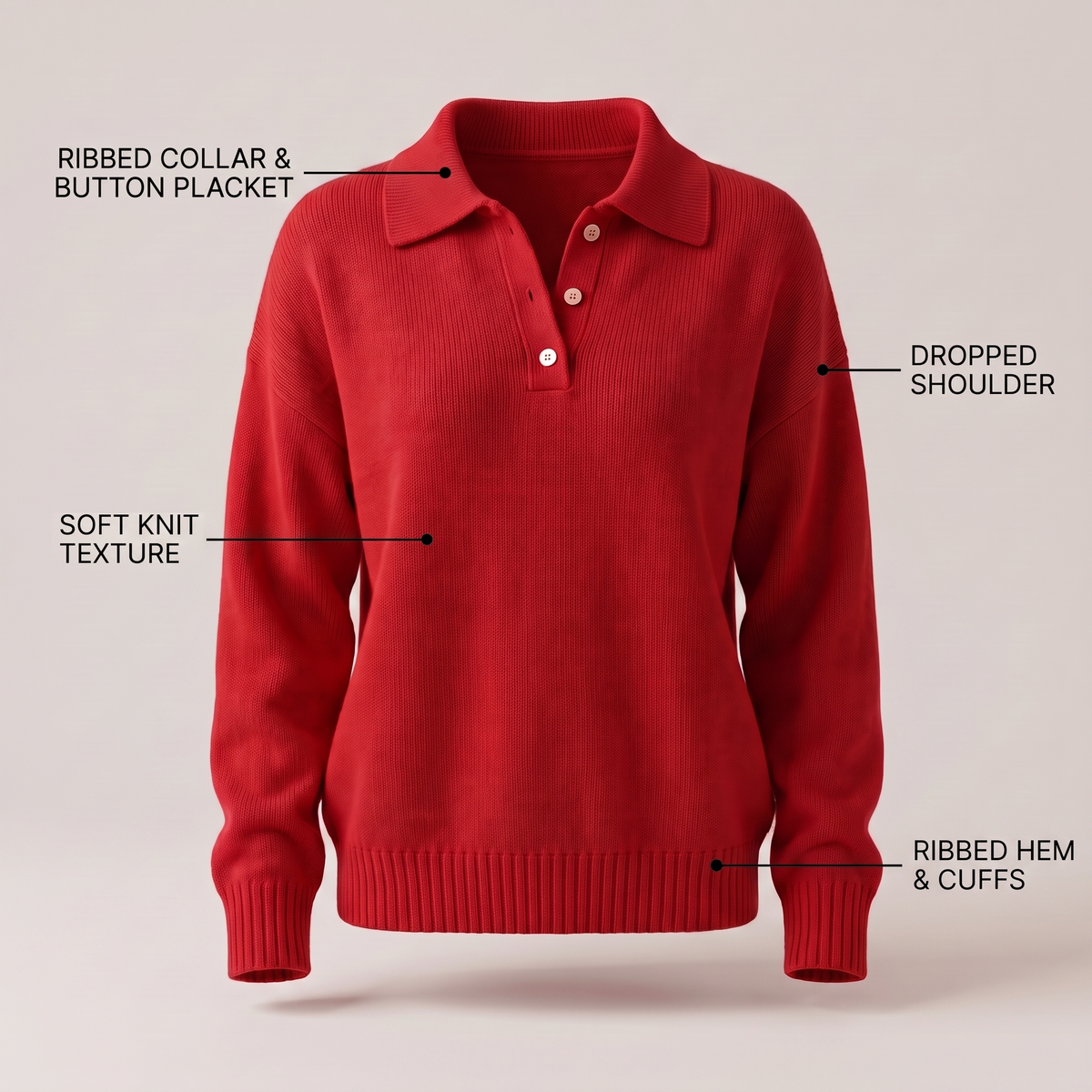 Juliette | Soft Knit Collared Cardigan
