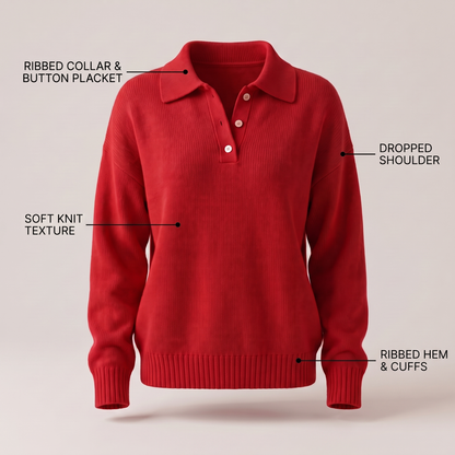 Juliette | Soft Knit Collared Cardigan