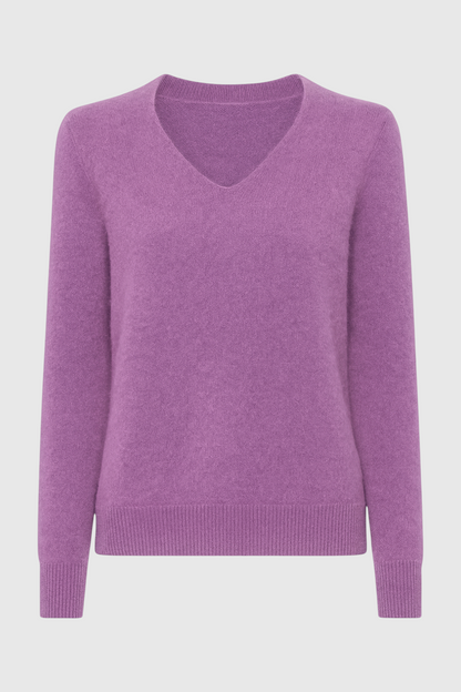 Diana | Dark Purple Flattering Sweater