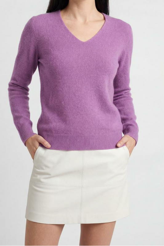 Diana | Dark Purple Flattering Sweater