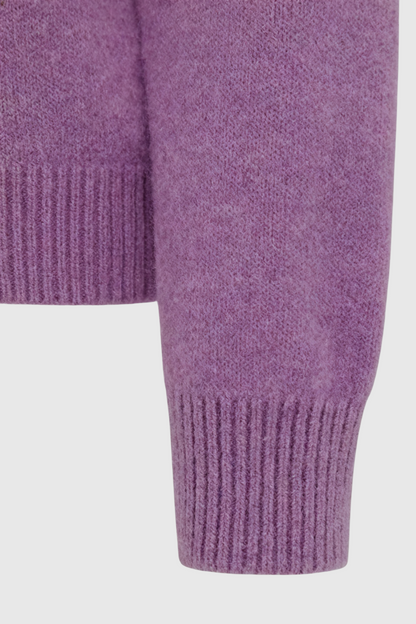Diana | Dark Purple Flattering Sweater