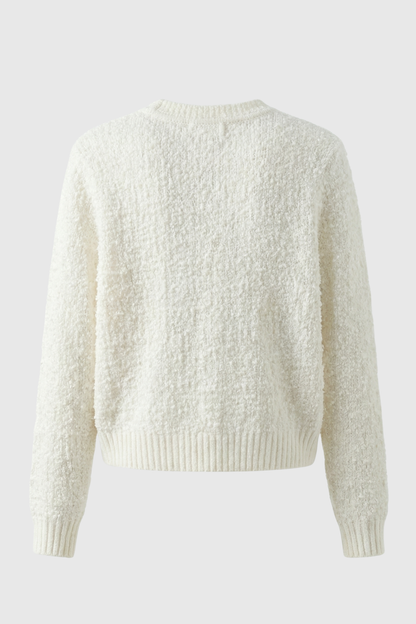 Sarah | Open-Front Cardigan with Ribbed Details
