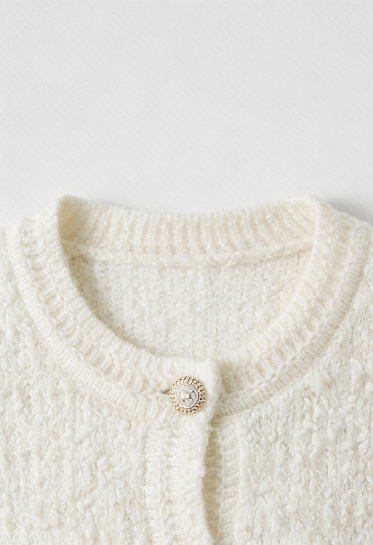 Sarah | Open-Front Cardigan with Ribbed Details